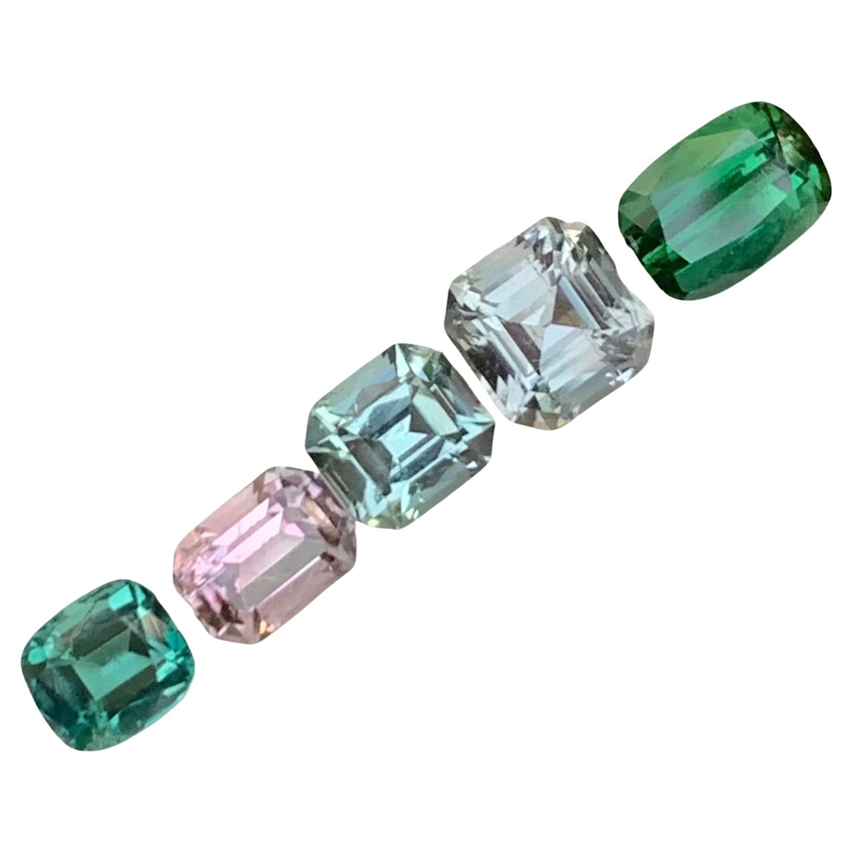 5.20 Carat Natural Loose Multi Colour Tourmaline Lot Gemstone For Jewellery