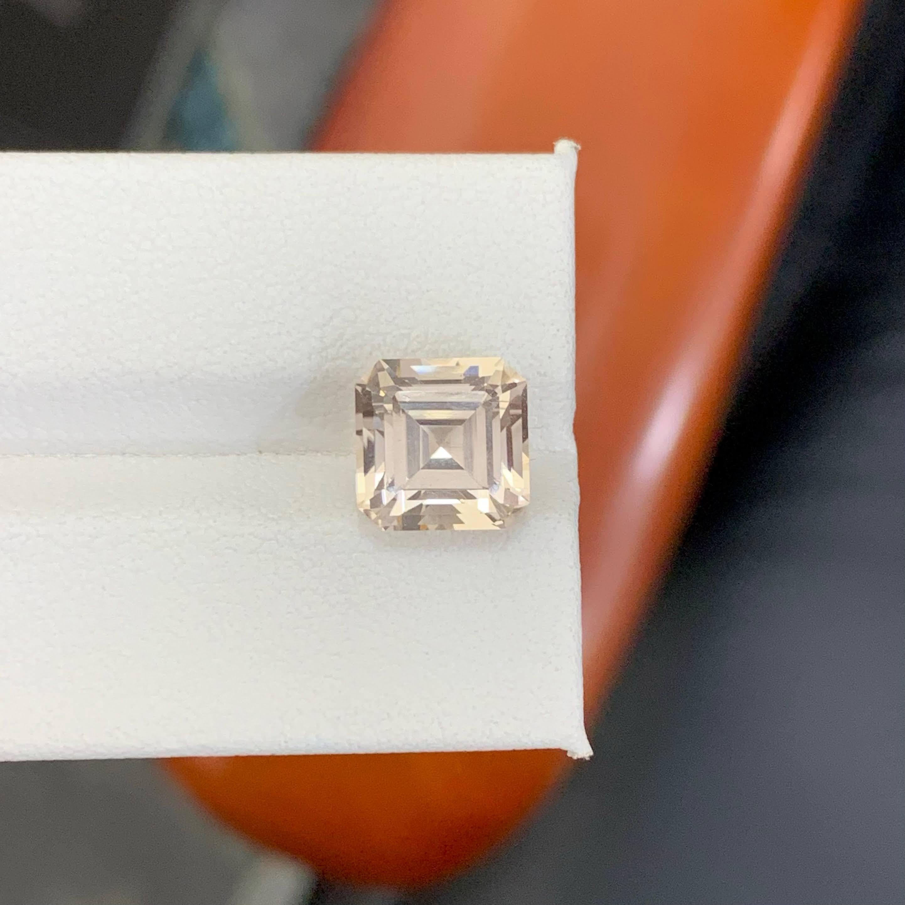 Weight 5.20 carat 
Dimensions 9.3x9.3x7.0mm
Treatment None 
Origin Pakistan 
Clarity VVS 
Shape Cut Asscher 




This 5.20 carat Natural Topaz is a brilliant and high-quality gemstone showcasing a clean, luminous sparkle that highlights its refined