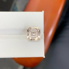5.20 Carat Natural Loose Quality Topaz Stone Asscher Cut Pakistani Gemstone