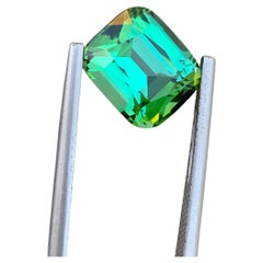 5.20 Carat Pretty Natural Loose Green Lagoon Tourmaline Cushion Shape Gemstone