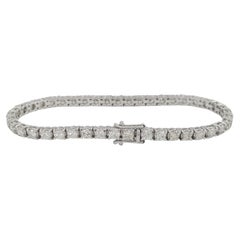 5 Carat Tennis Bracelet White Gold