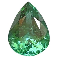 5.20 carats Tourmaline green pear Faceted cutstone fine jewelry Natural Gemstone