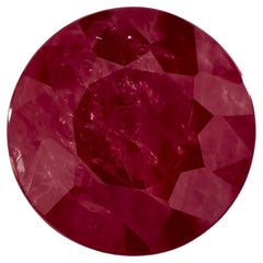 Used 5.20 Ct Ruby Round Loose Gemstone