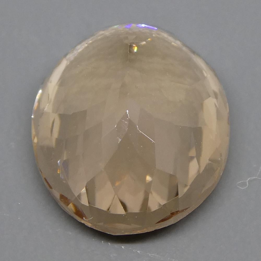 Women's or Men's 5.20ct Oval Morganite For Sale