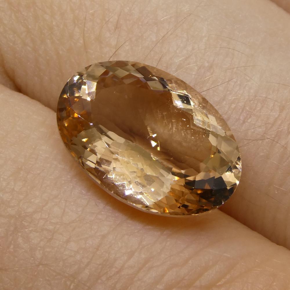 5.20ct Oval Morganite For Sale 2