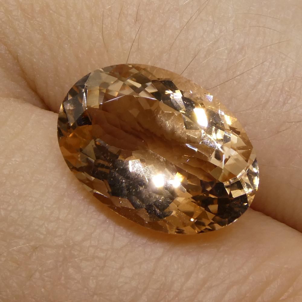 5.20ct Oval Morganite For Sale 3