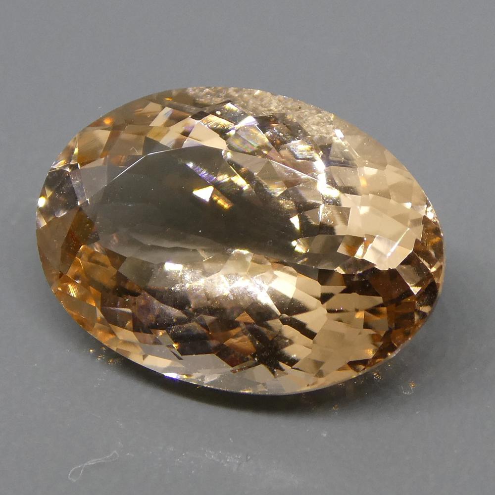 5.20ct Oval Morganite For Sale 4