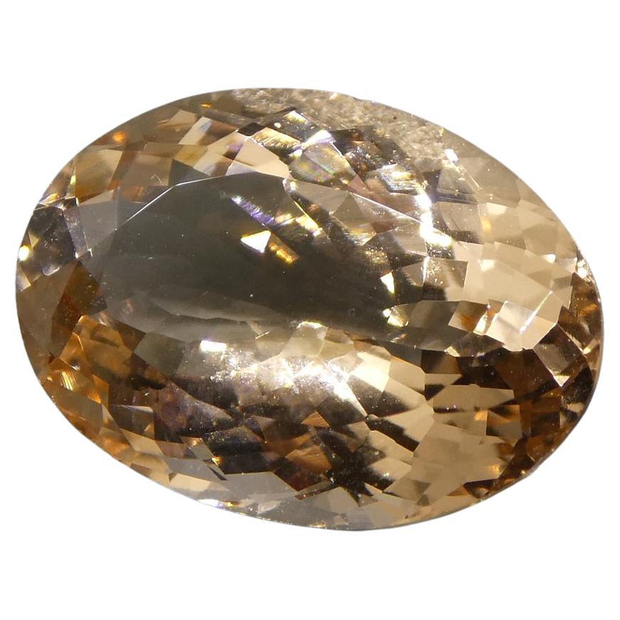 5.20ct Oval Morganite For Sale