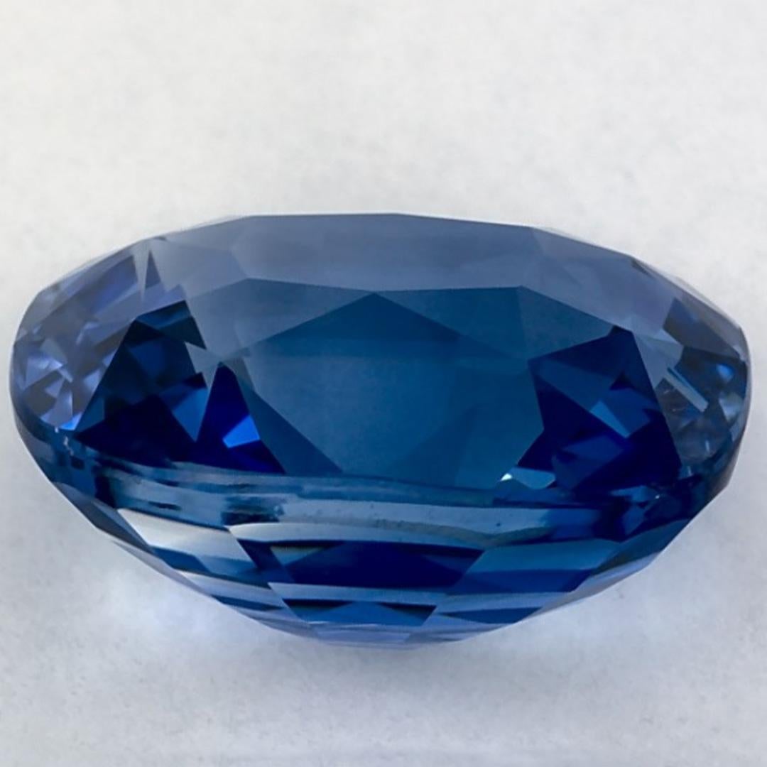 5.21 Ct Blue Sapphire Cushion Loose Gemstone In condizioni Nuovo in vendita a Fort Lee, NJ