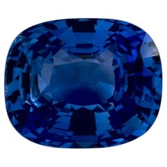 5.21 Ct Blue Sapphire Cushion Loose Gemstone