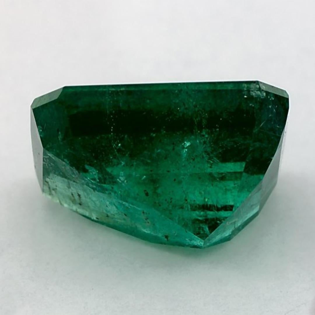 Emerald Cut 5.21 Cts Emerald Octagon Cut Loose Gemstone