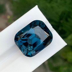 52.15 Carat Natural Loose London Blue Topaz Cushion Shape Gemstone