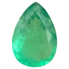 5,21ct 14x10 Esmeralda Colombiana Verde Lima Pastel - Gema de Nacimiento de Mayo Talla Pera