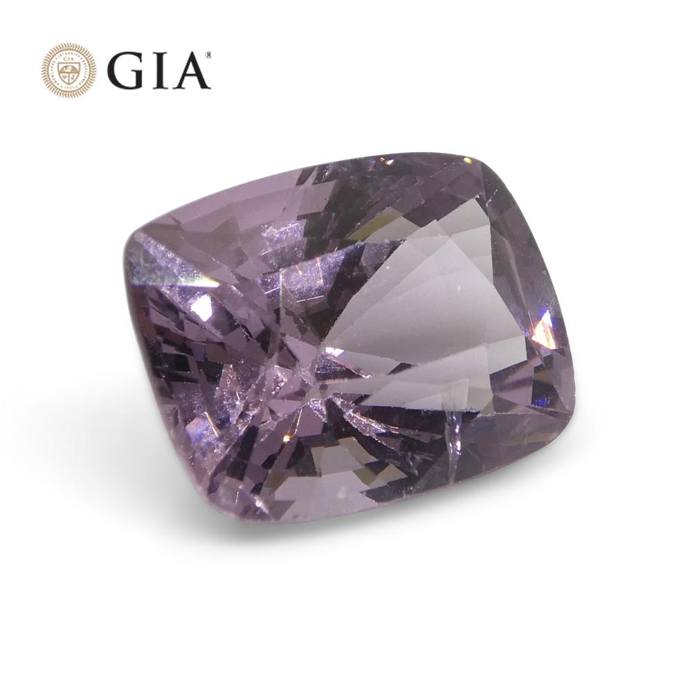 5.21ct Cushion Purple-Pink Spinel GIA Certified  Unheated  For Sale 5