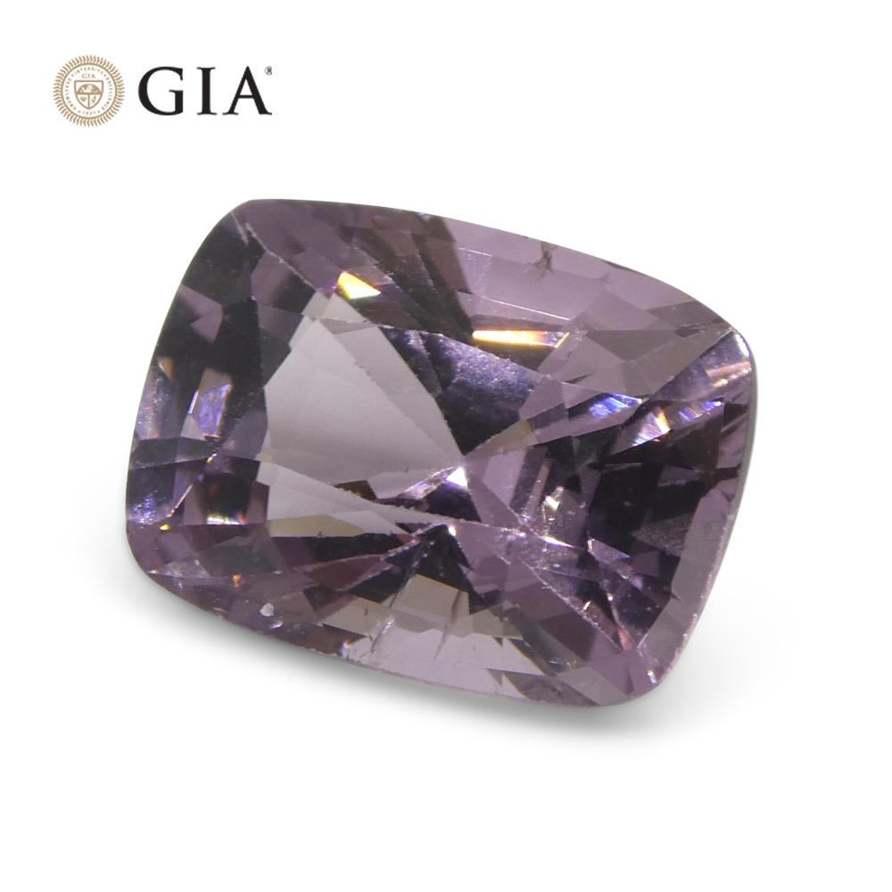 5.21ct Cushion Purple-Pink Spinel GIA Certified  Unheated  For Sale 7