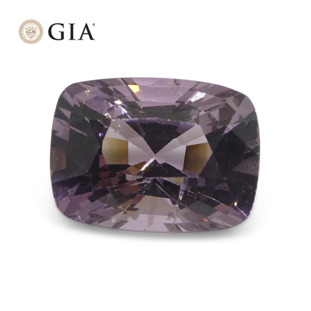 5.21ct Cushion Purple-Pink Spinel GIA Certified  Unheated  For Sale 8