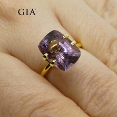 5.21ct Cushion Purple-Pink Spinel GIA Certified Unheated