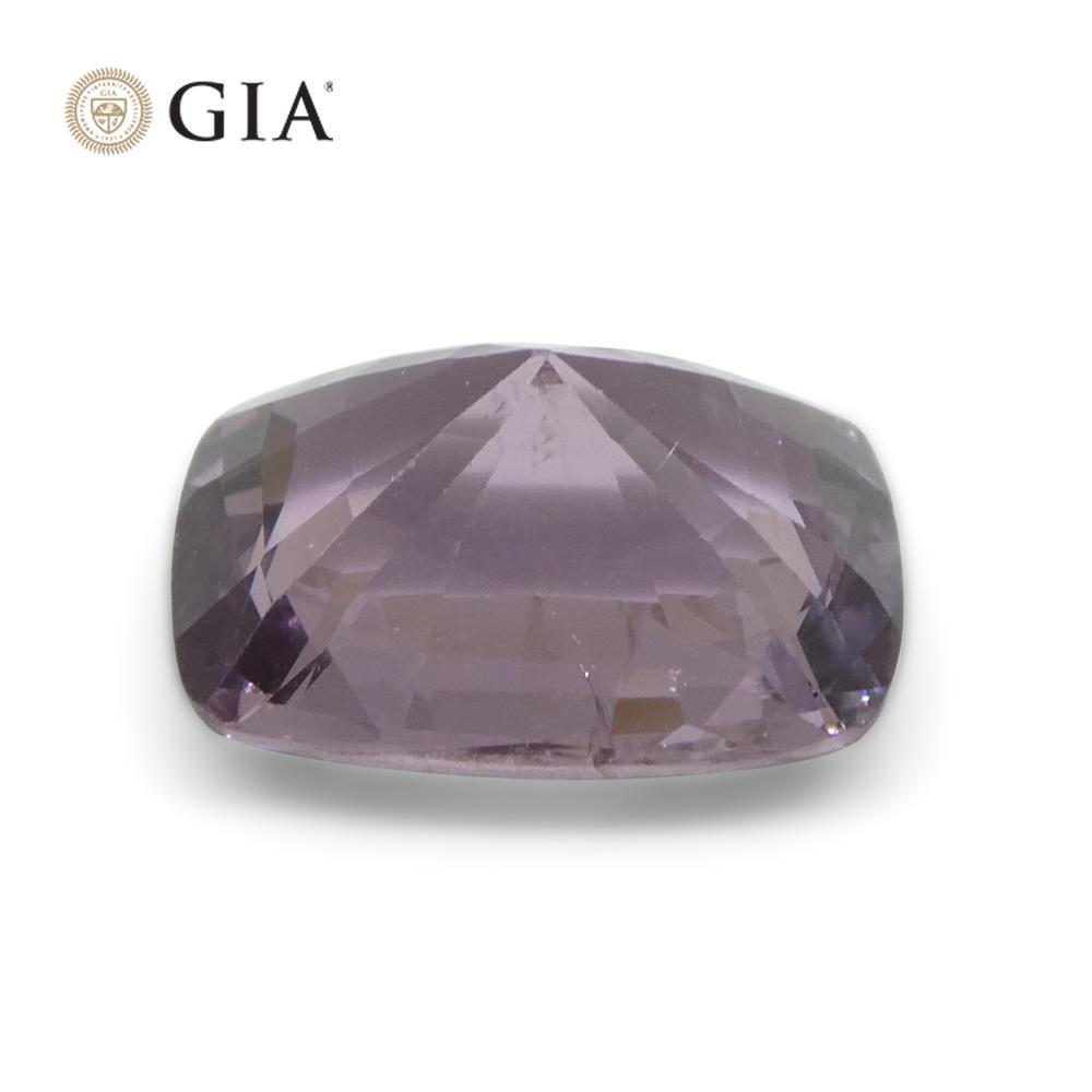 5.21ct Cushion Purple-Pink Spinel GIA Certified  Unheated  For Sale 1
