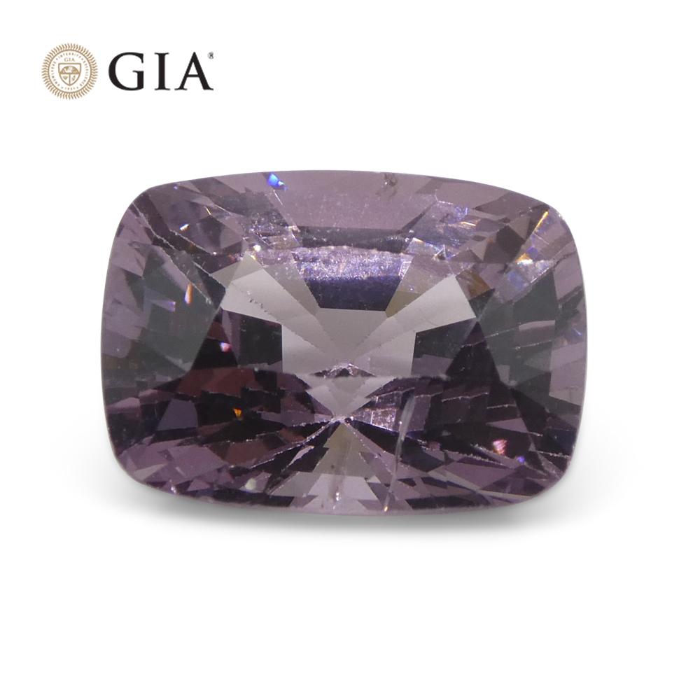 5.21ct Cushion Purple-Pink Spinel GIA Certified  Unheated  For Sale 3