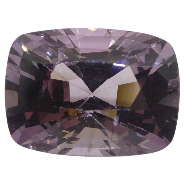 5.21ct Cushion Purple-Pink Spinel GIA Certified  Unheated  For Sale