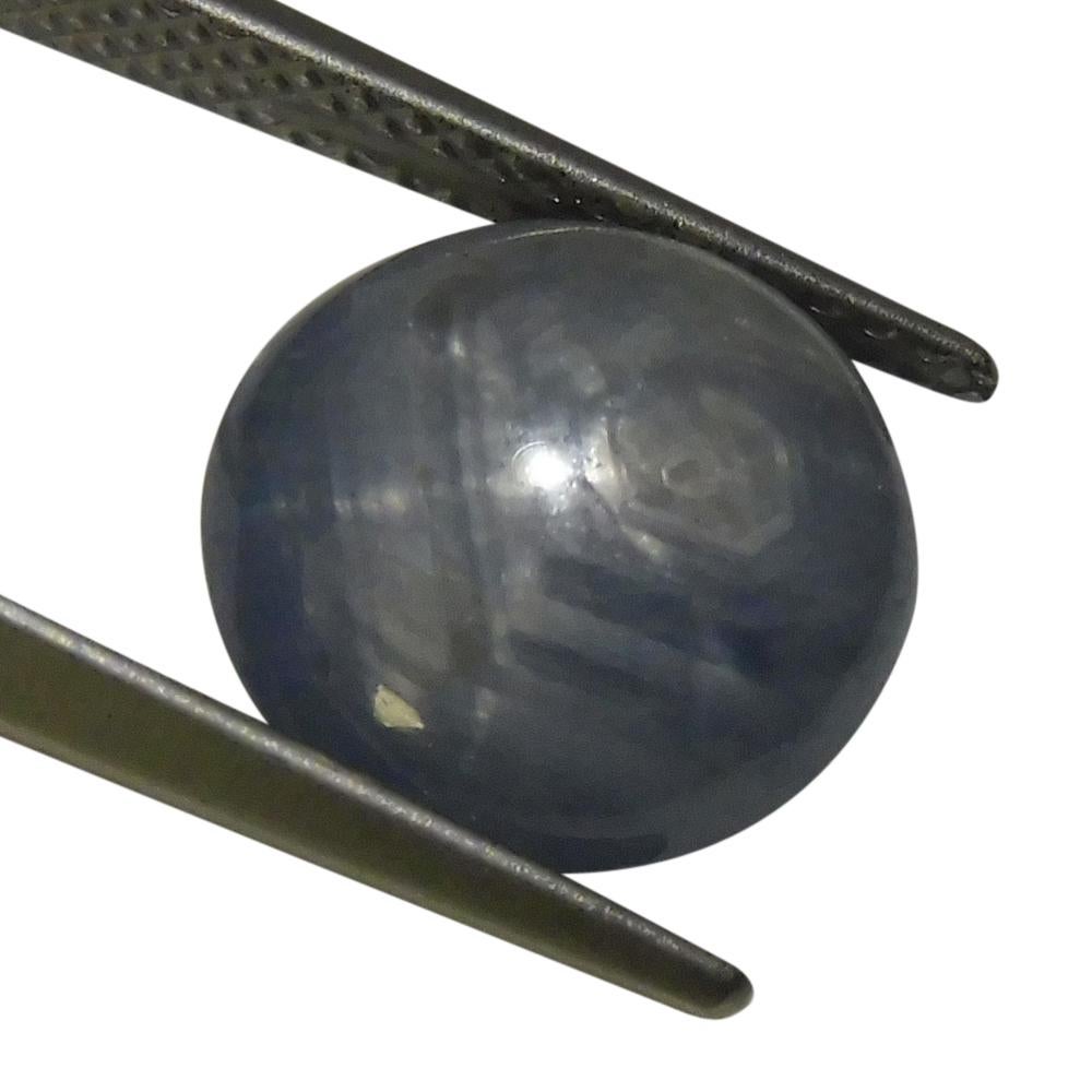 Women's or Men's 5.22 ct Round Star Sapphire For Sale