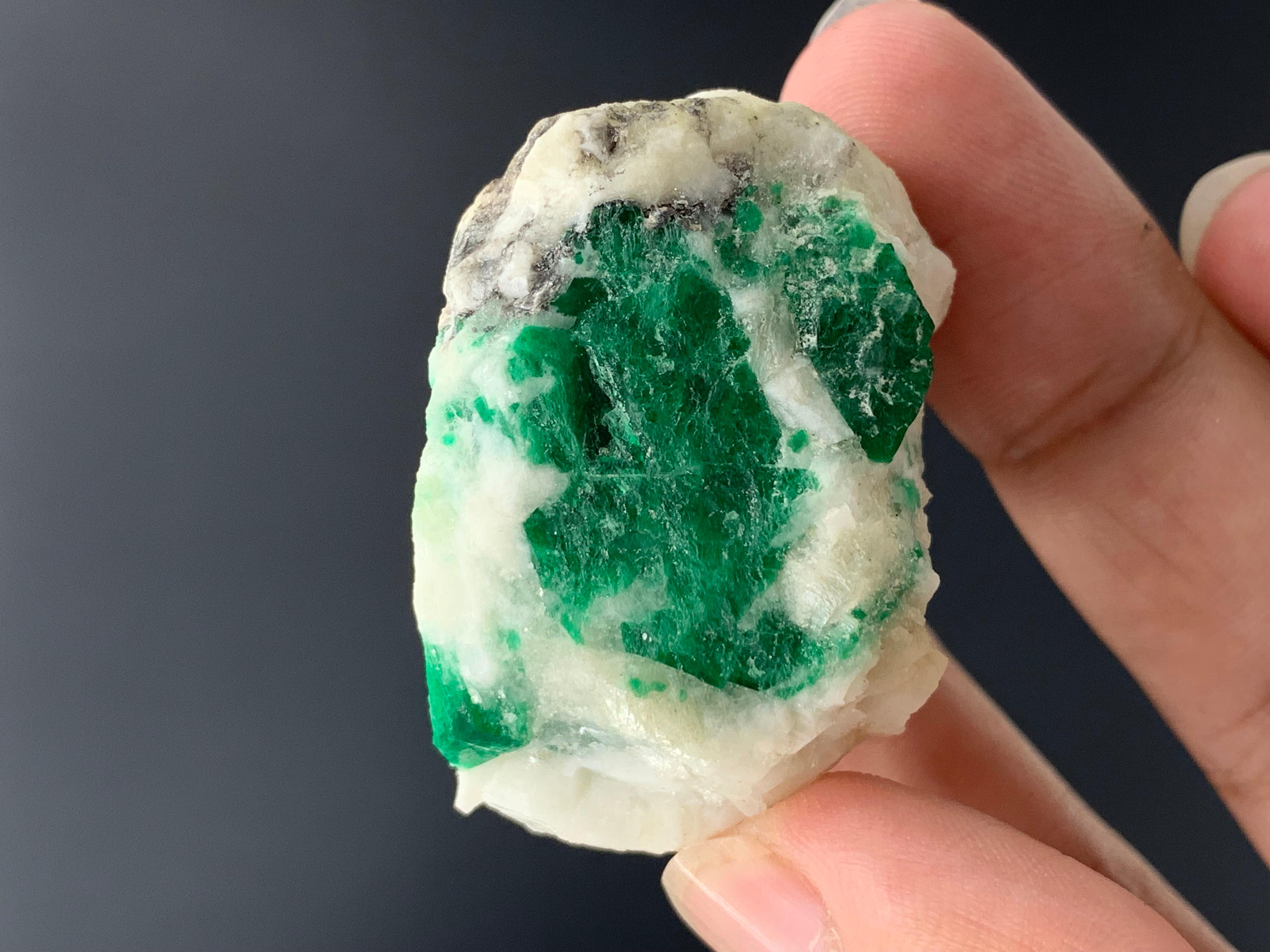 52.22 Gram Incredible Emerald Specimen On Matrix From Swat Valley, Pakistan   For Sale 4