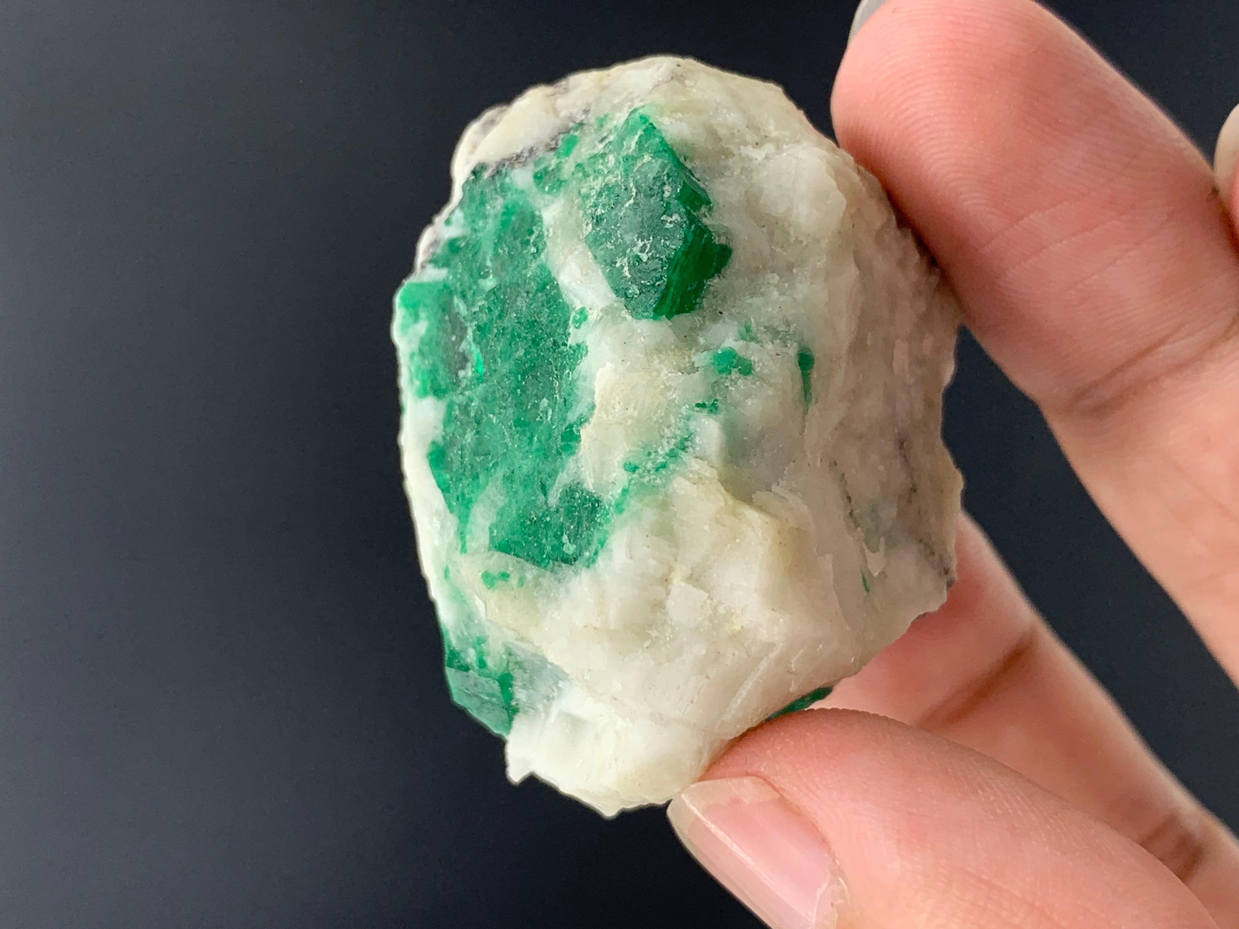 52.22 Gram Incredible Emerald Specimen On Matrix From Swat Valley, Pakistan   For Sale 5