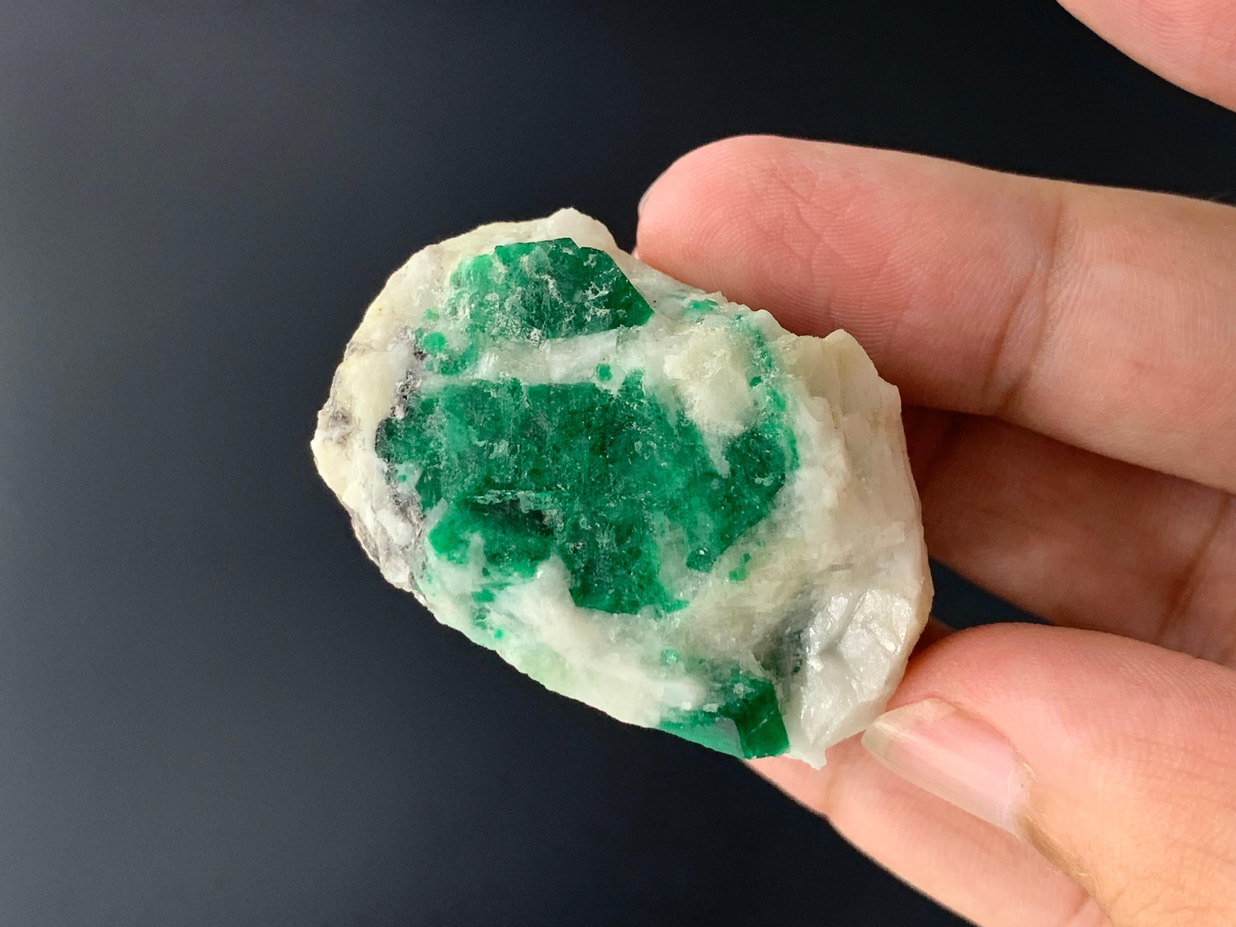 52.22 Gram Incredible Emerald Specimen On Matrix From Swat Valley, Pakistan   For Sale 6