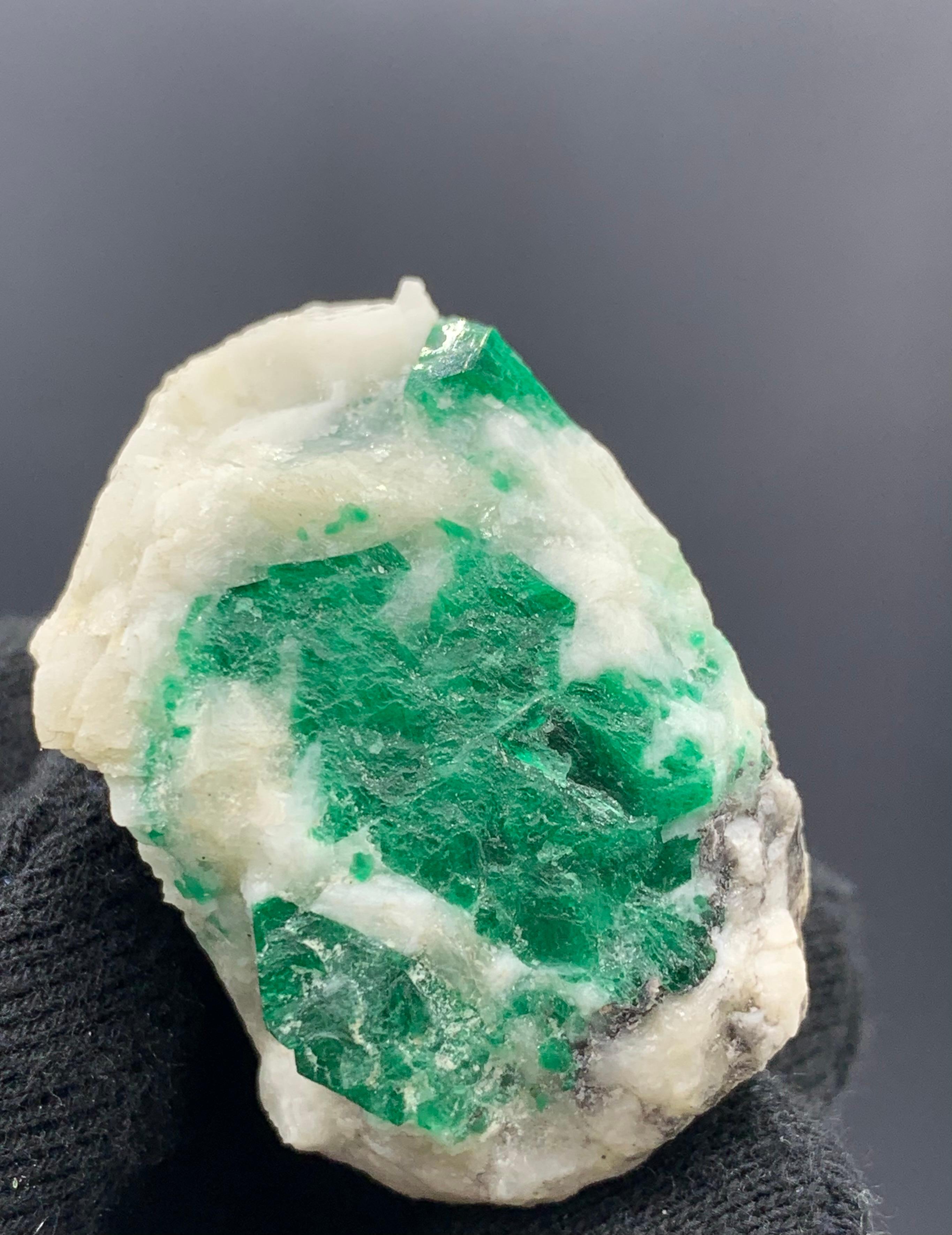 Adam Style 52.22 Gram Incredible Emerald Specimen On Matrix From Swat Valley, Pakistan   For Sale