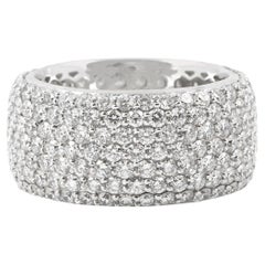 Fascia larga con diamante da 5.23 carati