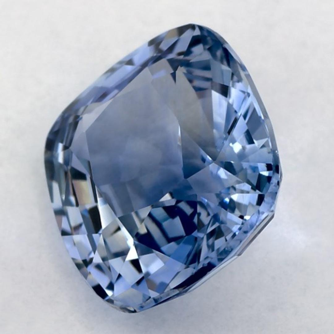 Taglio cuscino 5.23 carati di zaffiro blu a cuscino, gemma sfusa in vendita