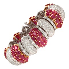 52,39 Karat Rubin und 15,75 Karat Diamant-Armband