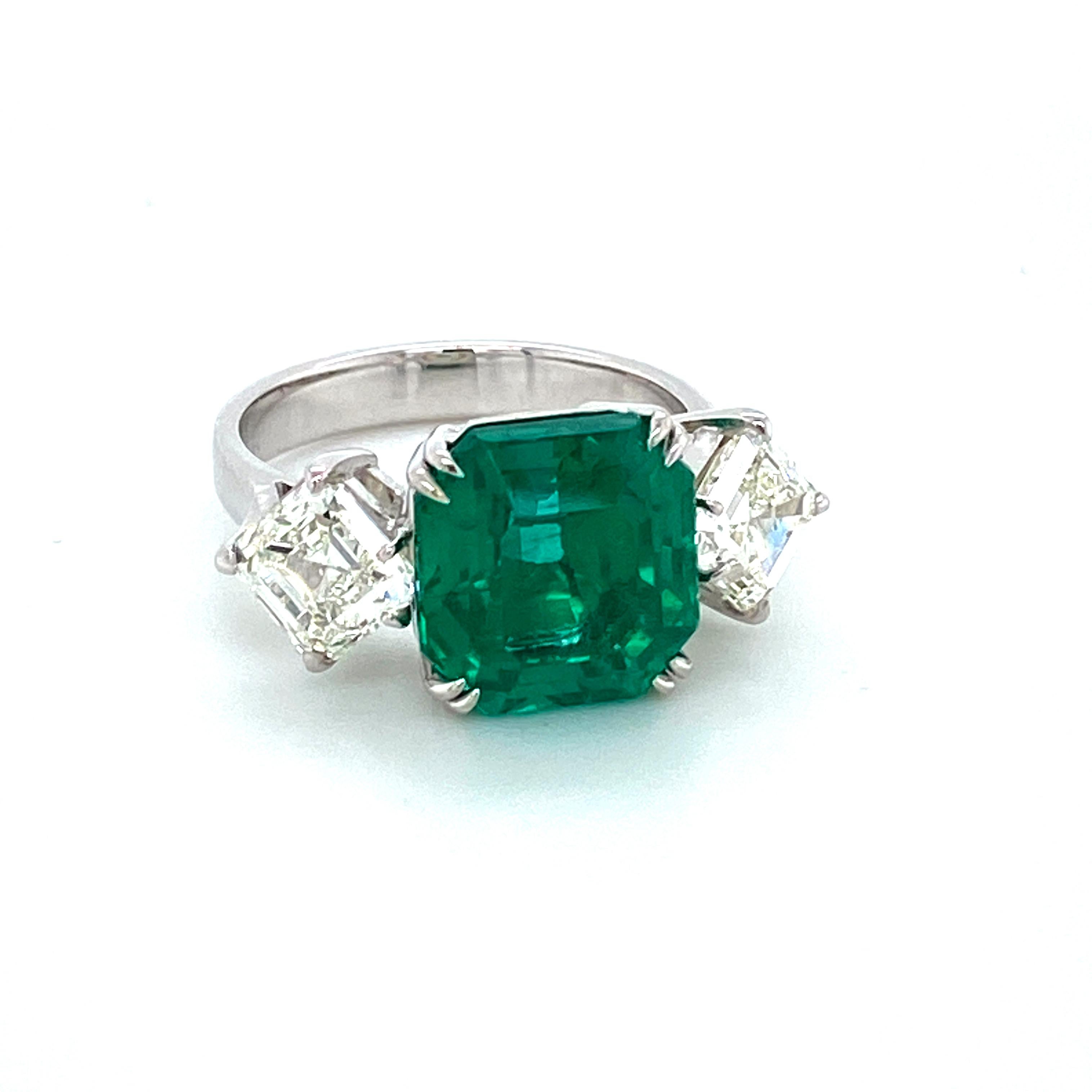 octagon emerald rings