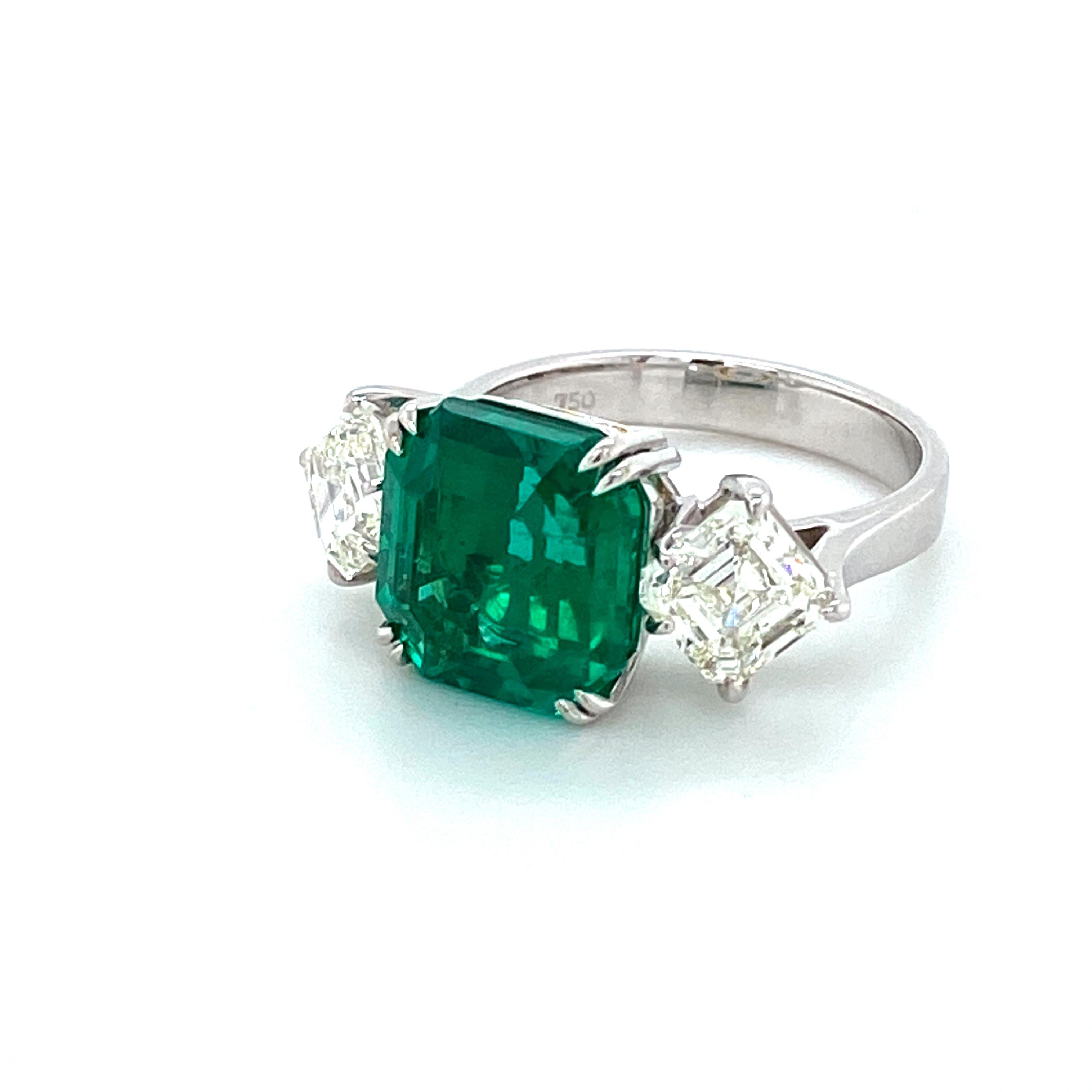 emerald octagon ring