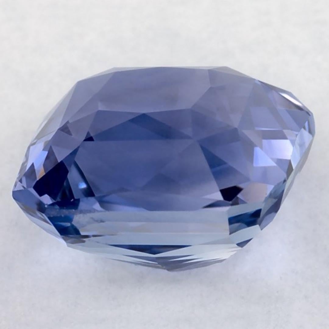 Pierre précieuse taille octogonale saphir bleu 5.24 carat Neuf - En vente à Fort Lee, NJ