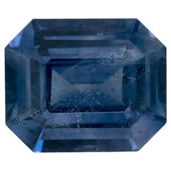 5.24 Ct Blue Sapphire Octagon Cut Loose Gemstone