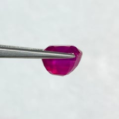 5.24 Ct Ruby Burma Mogok Unheated Vivid Red color eye clean quality No heat