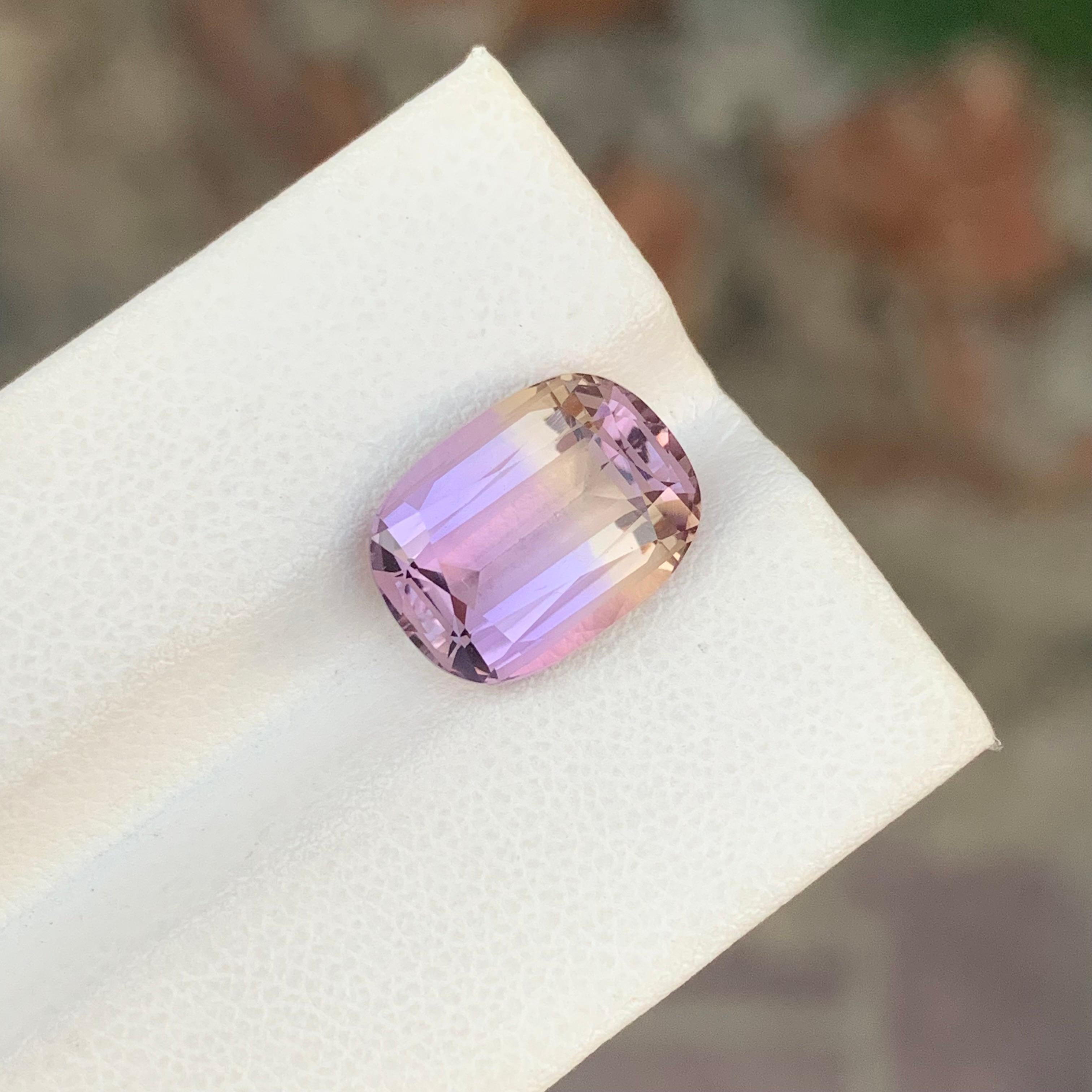 5,25 Carati Nature Ametrine sciolti a forma di cuscino lungo Gemma In condizioni Nuovo in vendita a Peshawar, PK