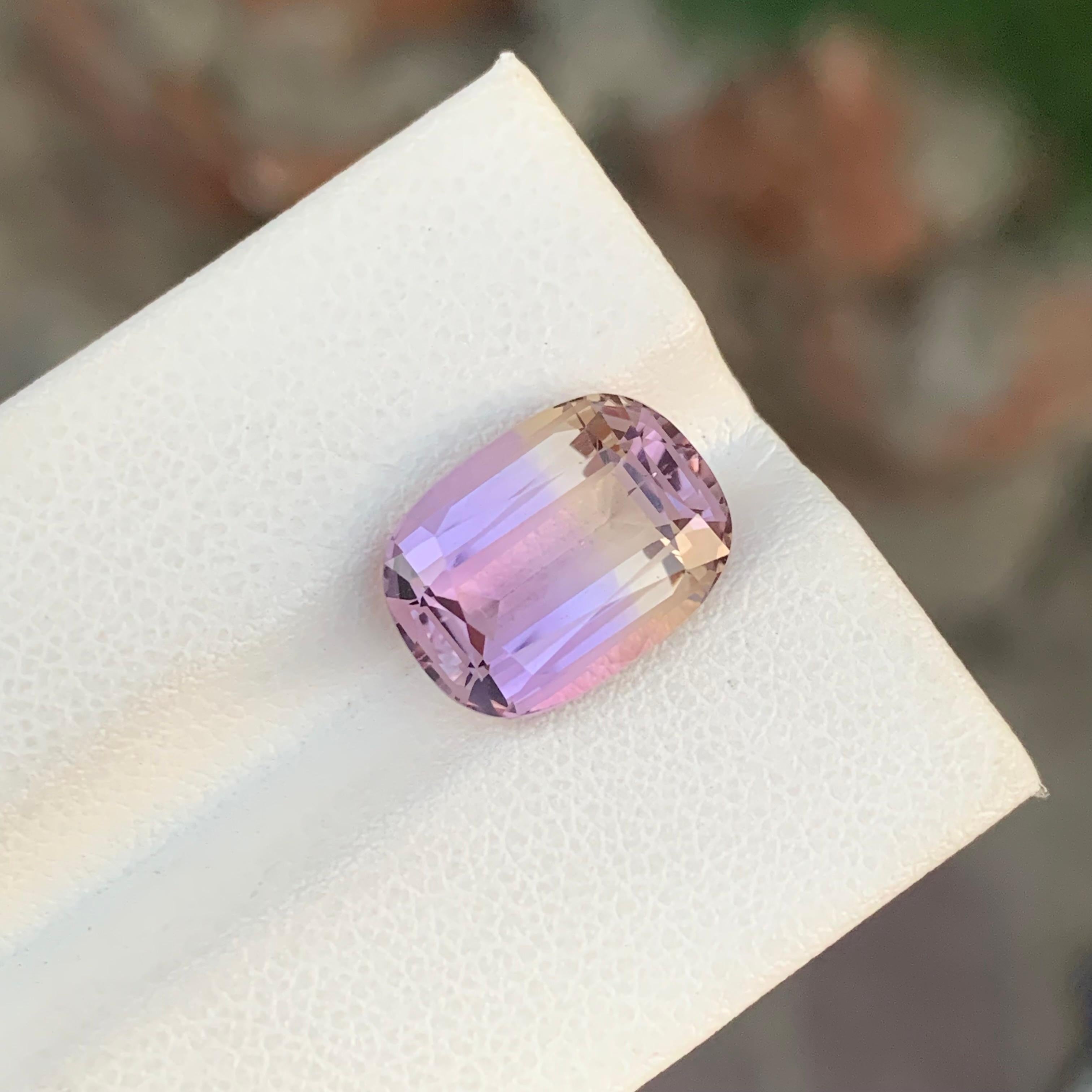 5,25 Carati Nature Ametrine sciolti a forma di cuscino lungo Gemma in vendita 3