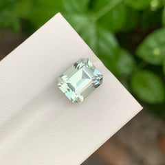 5.25 Carat Natural Loose Green Amethyst Emerald Shape Gem For Jewellery Making