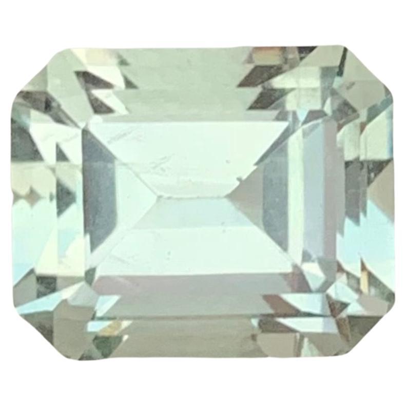 5.25 Carat Natural Loose Green Amethyst Emerald Shape Gem For Jewellery Making