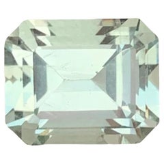 5.25 Carat Natural Loose Green Amethyst Emerald Shape Gem For Jewellery Making