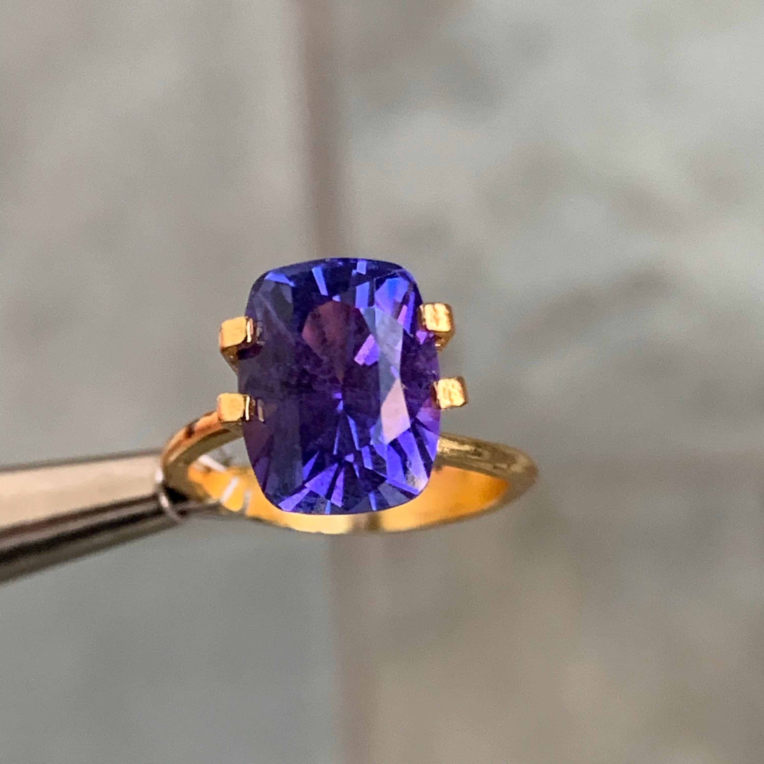 5.25 Carat Tanzanite Loose Gemstone

Can be made for any finger size , pendant , ect..., this will be made to order and take approximately 2-4 weeks from customers final design approval. If you need a sooner date let us know and we will see if we