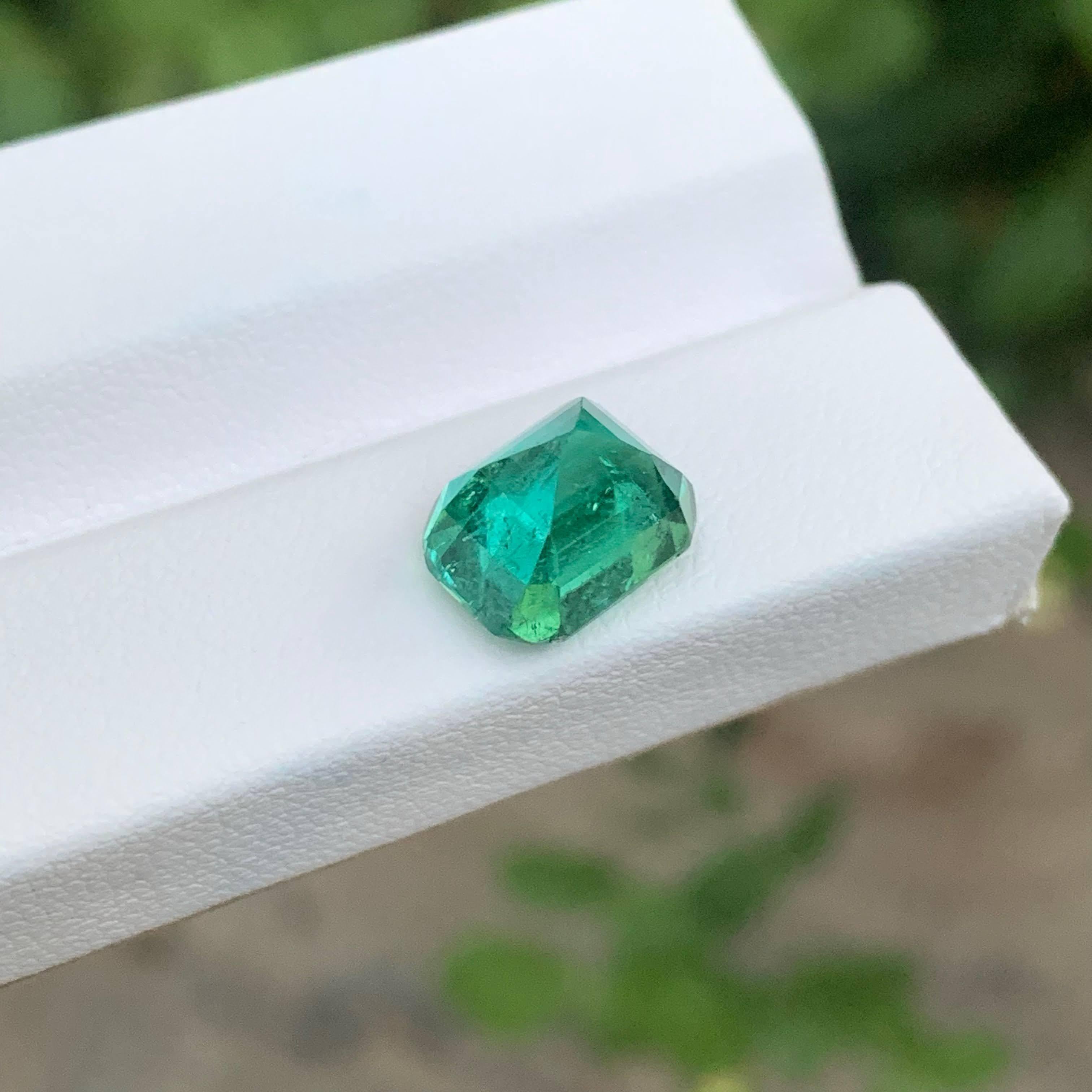 5,25 Karat Lagunengrüner Turmalin Stein Cushion Cut Afghan Edelstein für Damen oder Herren im Angebot