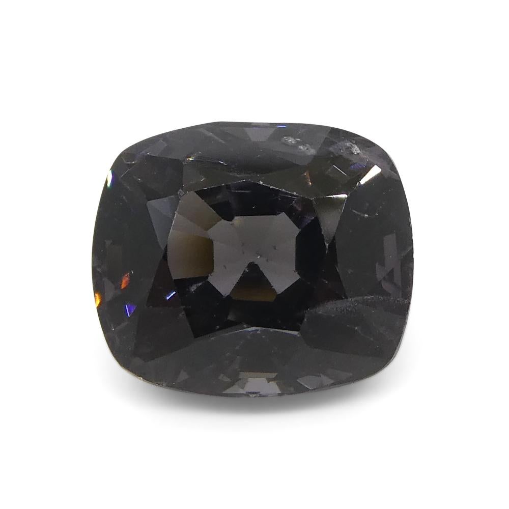 5,25ct Spinello grigio rettangolare a cuscino dalla Birmania in vendita 11