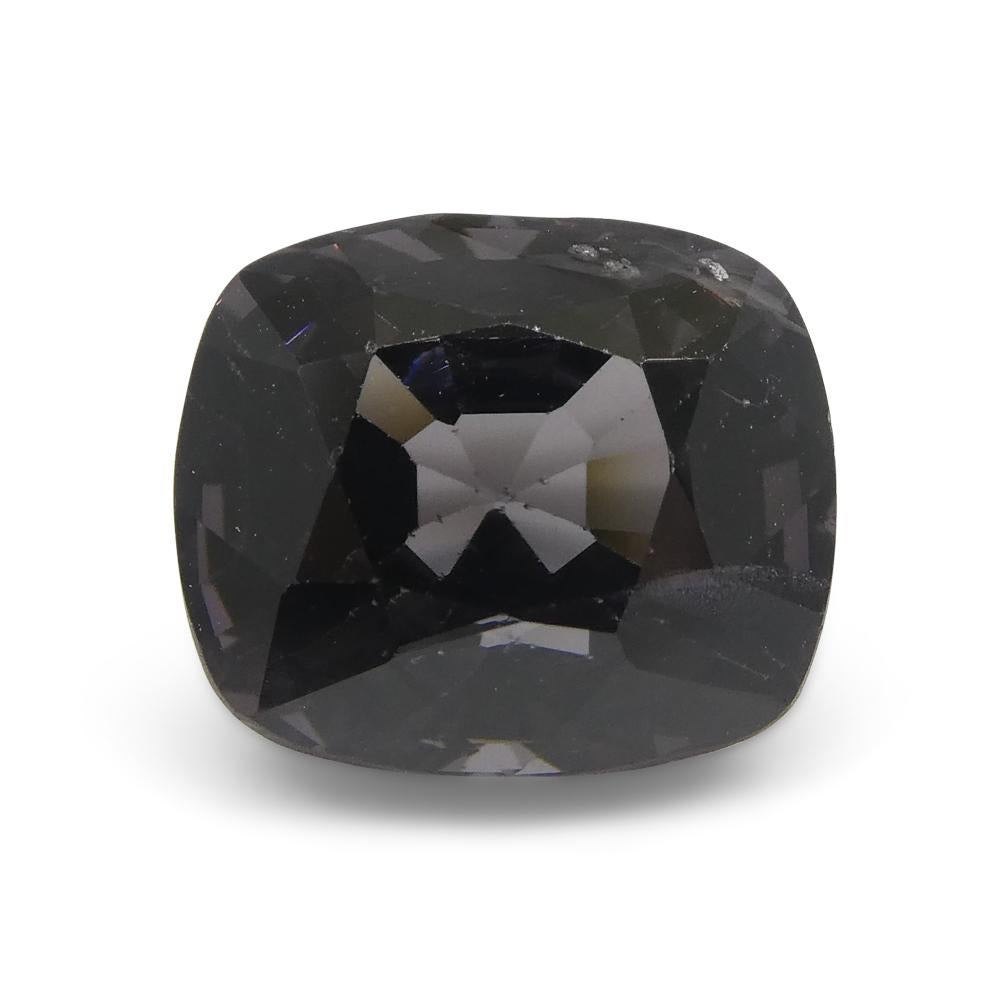 5,25ct Spinello grigio rettangolare a cuscino dalla Birmania In condizioni Nuovo in vendita a Toronto, Ontario