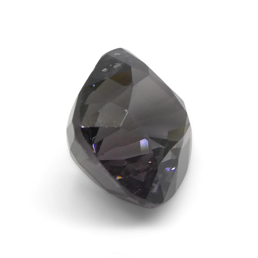 5,25ct Spinello grigio rettangolare a cuscino dalla Birmania in vendita 2