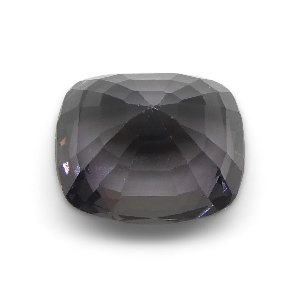 5,25ct Spinello grigio rettangolare a cuscino dalla Birmania in vendita 4