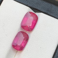 5.26 Carat Natural Pink Rubellite Tourmaline Cushion Cut Loose Gemstones Parcel