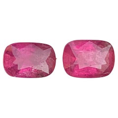 5.26 Carat Natural Pink Rubellite Tourmaline Cushion Cut Loose Gemstones Parcel